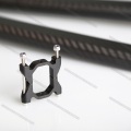 Corte CNC de tubos octogonais de fibra de carbono com braçadeiras