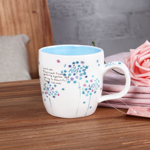 Flower durable coffee mug