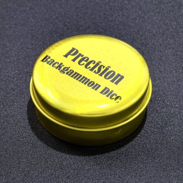 Tinbox for 2pcs precision dice, Backgammon Dice Packing