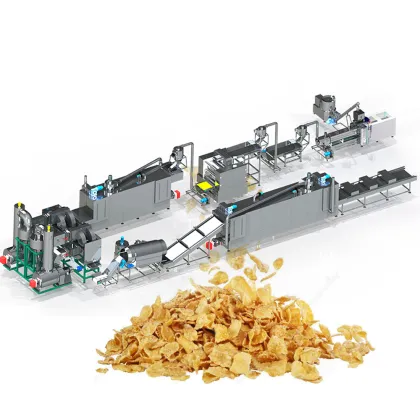 Automatic Breakfast Cereal Production Line: Corn Flakes Making Machine