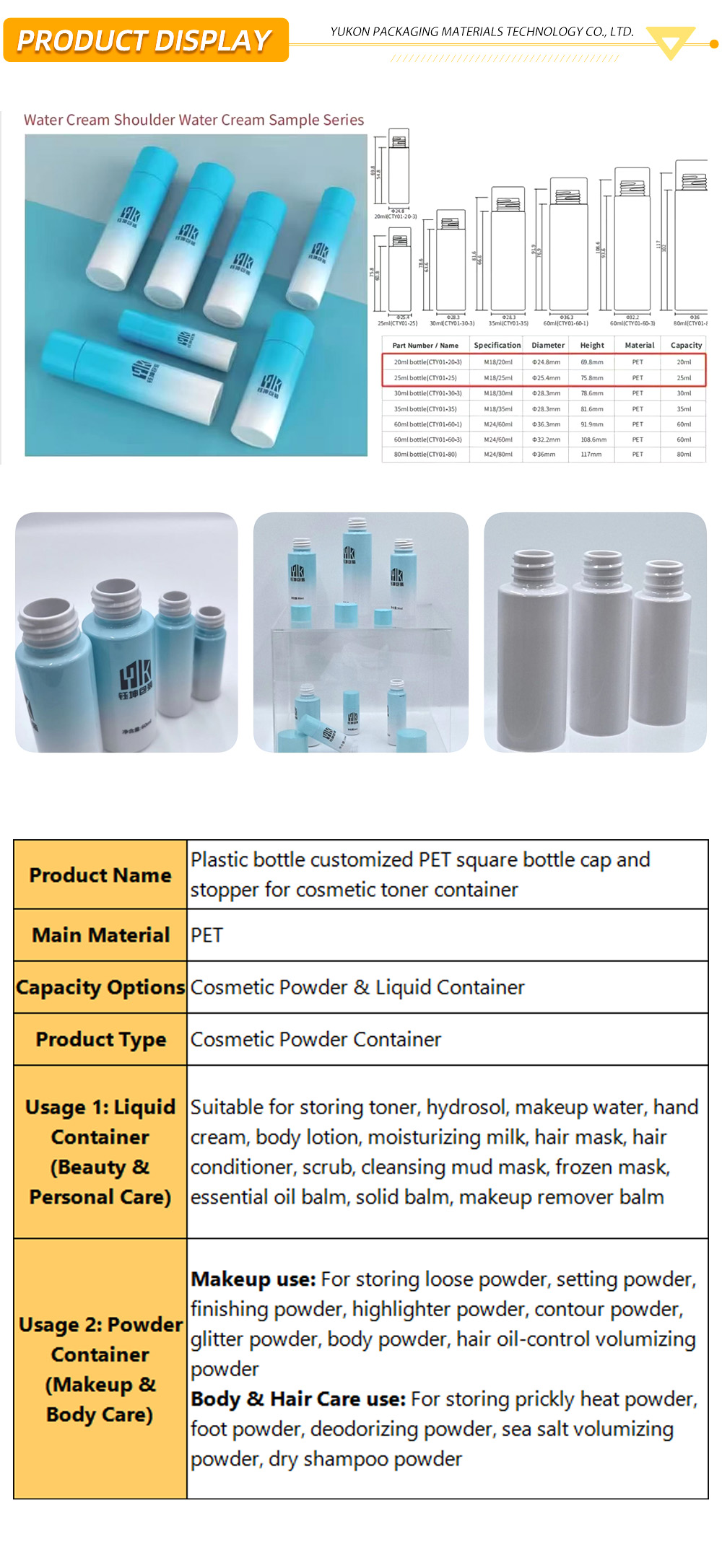 Plastic lotion pump or spray bottle 1-6-X