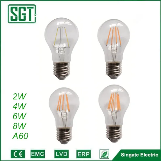 UL FCC led filament bulb A60 A19
