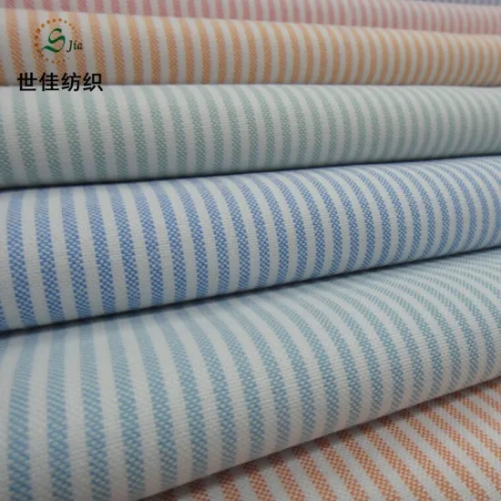 Hot sell yarn dyed stripe oxford fabric for garment