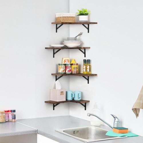 Wall Mounted Corner Wall Shelf Set of 4