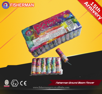 Wholesale Ground Bloom Spinner Flower novel Fireworks With Cracker