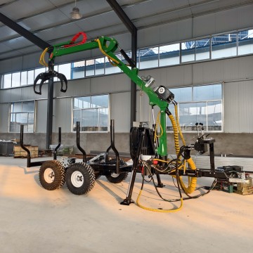 ATV Log Crane Trailer: Tractor Timber Trailer with Loading Grapple Manual
