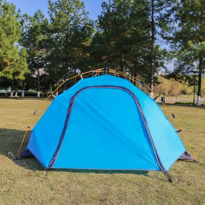Solar-Powered Camouflage Awning Insulated Trailer for Desert Camping with Rubber Mat