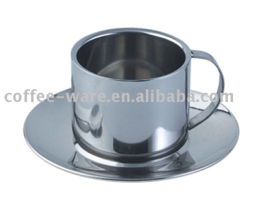 Stainless steel coffee mug
