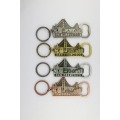 Custom Logo Metal Bottle Opener Keychain with Offset Printing and Silk Screen Printing Made of Iron
