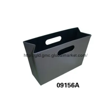 PU leather document box folder