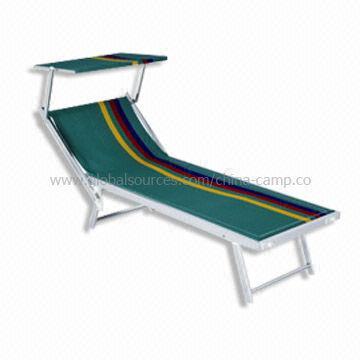 Foldable Sun Bed with Solid Frame, Available in Green