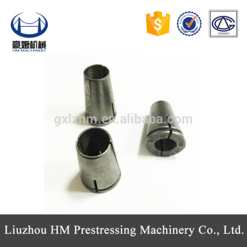 Post tension prestressed anchorage wedge for concrete