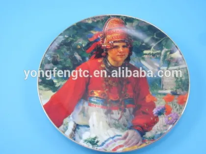 YF13107 painting ceramic plate factory