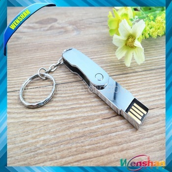 Rotating usb flash drive 4gb-64gb stainless steel U disk flash pendrive 2.0 usb