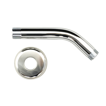 SUS304 Universal 6" Tubular Shower Arm with Diverter G-1/2" or NPT for Hotels and Bidets