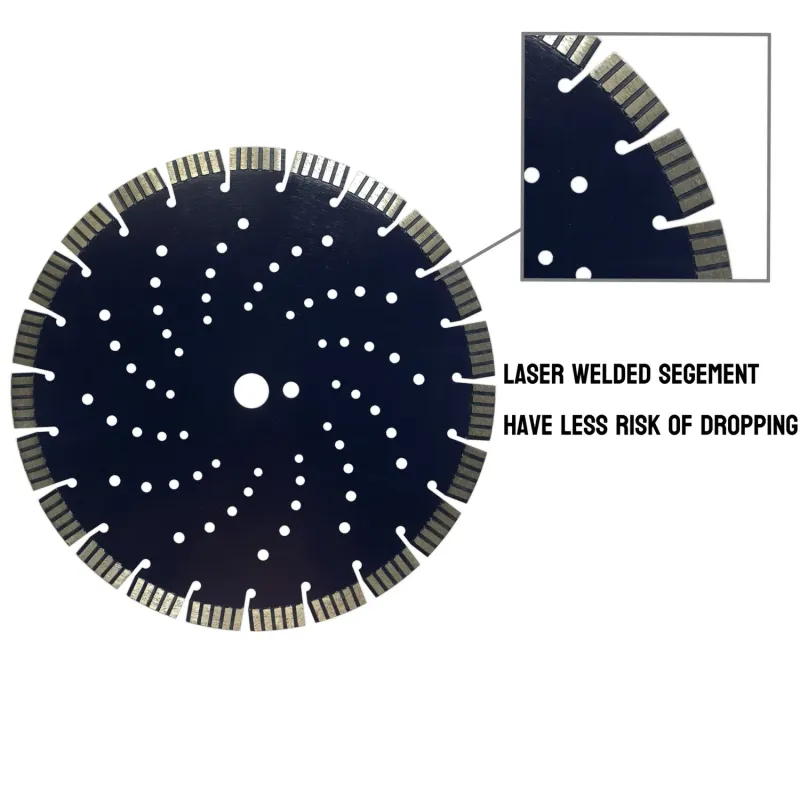 Laser Welded Diamond Cutting Disc for Reinforced Concrete and Stone
