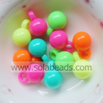 Christmas Tree 16mm Plastic Round Gemball Pony Beads