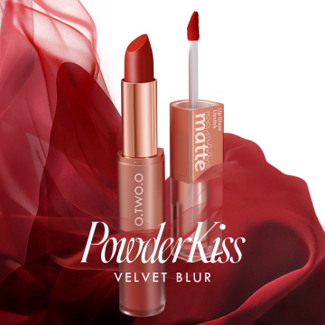 O.TWO.O Lipstick Makeup: Free Sample Matte Waterproof Lipstick and Velvet Lip Gloss 2 in 1