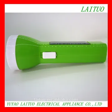 2015 new factory low price high-quality led professional solar panel power emergency flashlights