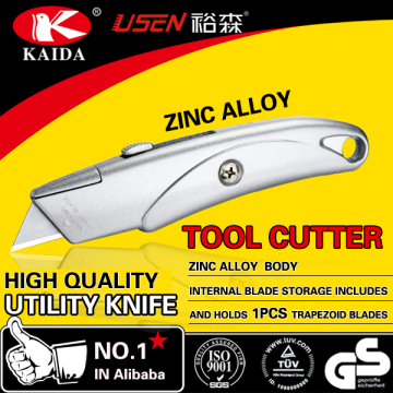 2pcs Trapezoid blade Zinc alloy Multipurpose Utility Cutter Knife