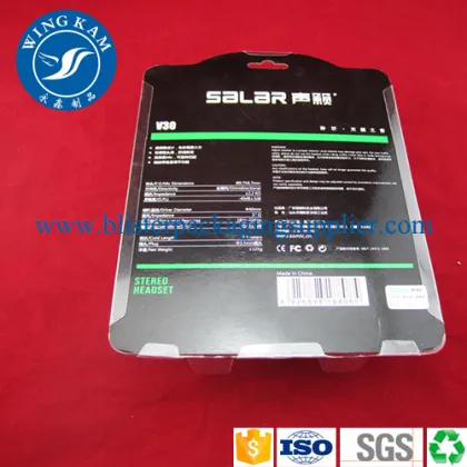 Professional Blister Packaging Card With Hang Slide Pack