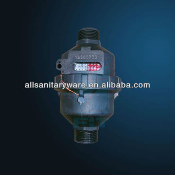 Volumetric rotary plston water meter