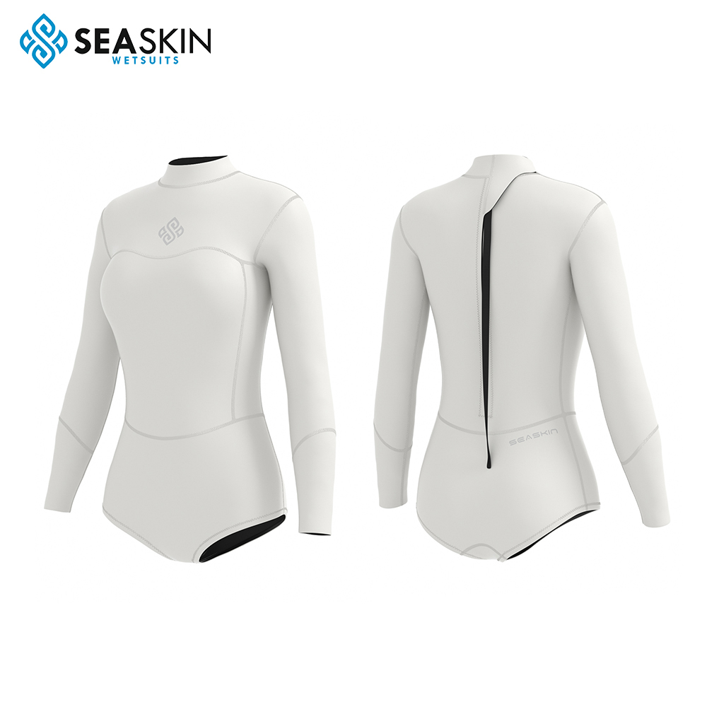 Seaskin 3/2 mm Neopren Dambrist Zip Surfing Fullsuit