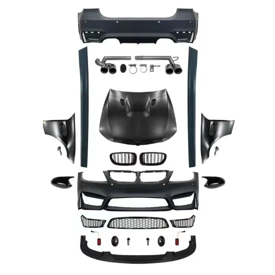 05-08 BMW 3 Series E90 M4 Crossover Body Kit - Front Bumper, Rear Bumper, Side Skirt, Grille
