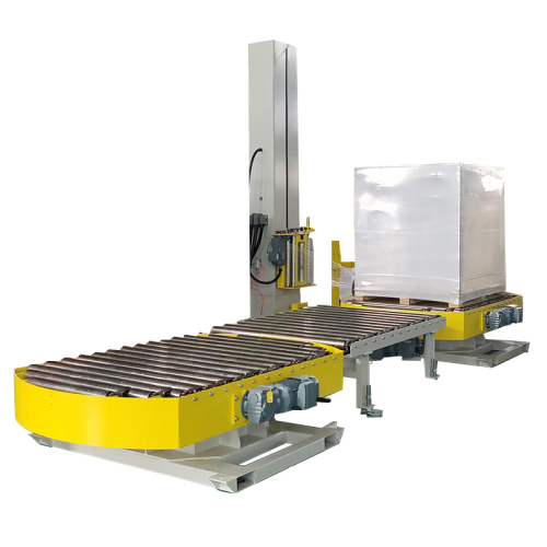 Macchina di avvolgimento di imballaggio/ imballaggio automatico con trasporto conduttore di pistelt per pellicola per allungamento