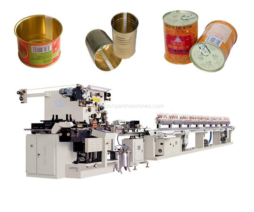 Metal Can Production Line Tin สามารถทำเครื่องได้