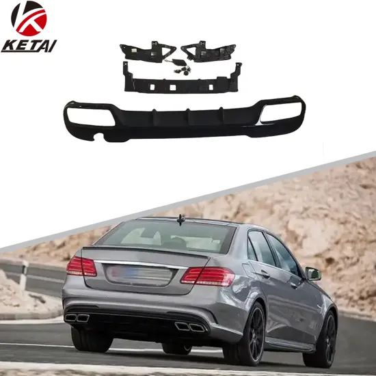 E63 Style Rear Bumper Body Parts and Diffuser for BENZ W212 AMG 2014-2016
