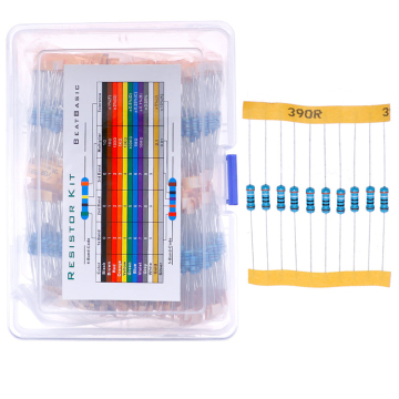 Kit di assortimento di resistenza 1% originale Lorida - 1000pcs da 0 ohm a 1 m ohm 1/4W resistori di film in metallo