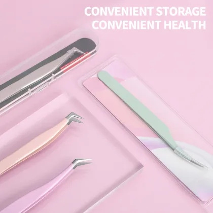 Premium Eyelash Care Tools: Vibrant Colorful Eyelash Tweezers, Curler, and Graft Clip