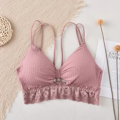 Lace Backless Fitness Sports Bra