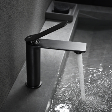 Hot selling high quality brass brushed grey basin mixer tap faucet for bathroom sink