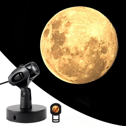 USB Mini Moon Lamp Projector Night Light