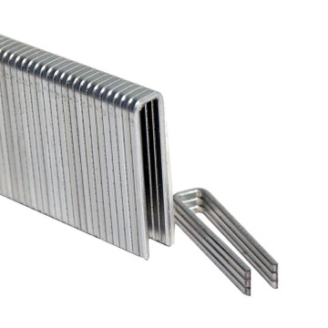 18 Gauge 1/4 Inch 5.7mm Narrow Crown 90/21 Series Galvanized Copper-Colored Finishing Medium Wire Staples