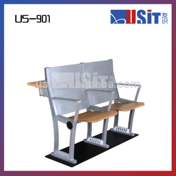 Usit US901 lecture hall attached student table and chair for university