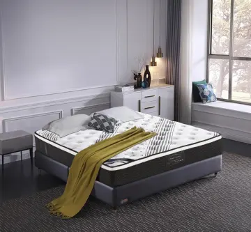 Euro Top Natural Latex Pocket Coil Spring Mattress