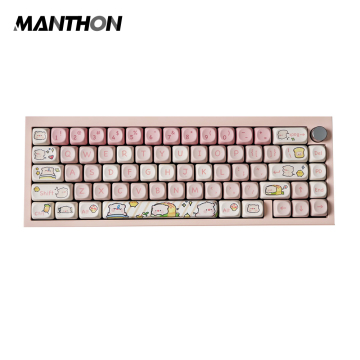 140 Tasten rosa Schwein PBT MOA -Profiltaste für Cherry MX Switch -Tastaturen