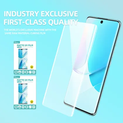 Custom Full Cover Anti-explosion Anti-fingerprint HD Matte TuoLi Manufacturer Screen Protector UV Hydrogel Film