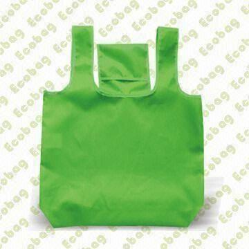 Nylon Tote Bag, Foldable and with Small Pocket