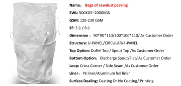 Bags Of Sawdust Packing