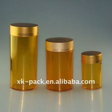 Big en plastique de médicaments en plastique pots avec capuchon en aluminium