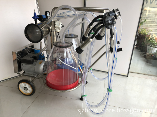 BAIMVO BAIMUWANG High-Efficiency Portable Mobile Cow Milking Machine for Dairy Farms