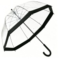 Logo personnalisé de parapluie transparent automatique clair