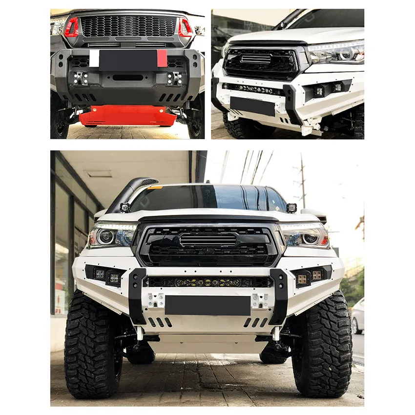 Offroad Accessories Hilux Front Steel Bumper Body Kit 4 Runner Bull Bar Car Bumpers for Hilux Revo Rocco5