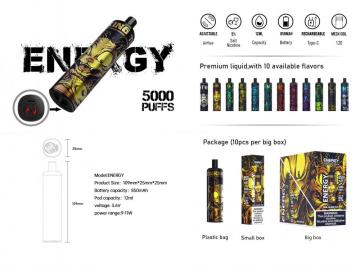 Hot Selling KK Energy 5000puffs Disposable Vape Pen