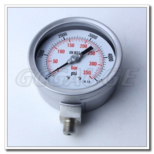 High Quality Bourdon Tube Bottom Type Manometer 400bar, High Quality