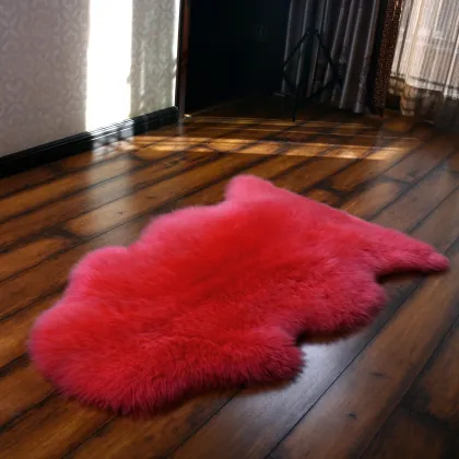 dyed color flurry area rugs long haired sheepskin rugs